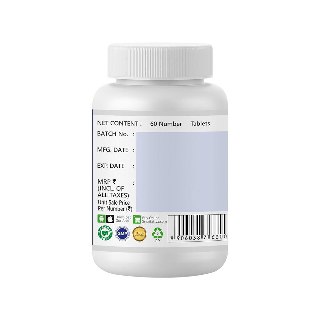 Sri Sri Tattva Oorja Forte Anti Fatigue Supplement 500mg 60 Tablets X Pack of 2 Energy Support