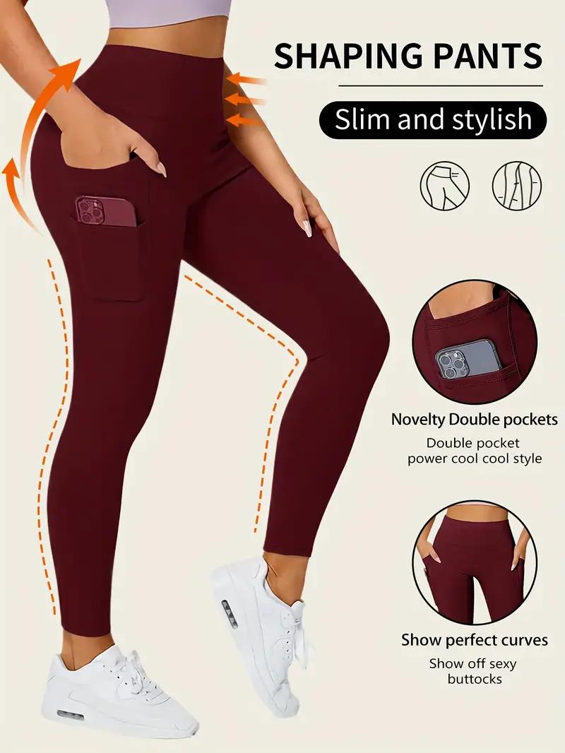 

High-Waisted Yoga Leggings with Side Pockets for Women - Spring/Summer Collection S
