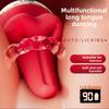 4-in-1 New Tongue-Licking Clitoral Nipple Vibrator Anal G-Spot Massager Female Oral Sex Stimulation Orgasm Masturbator Adult Toy
