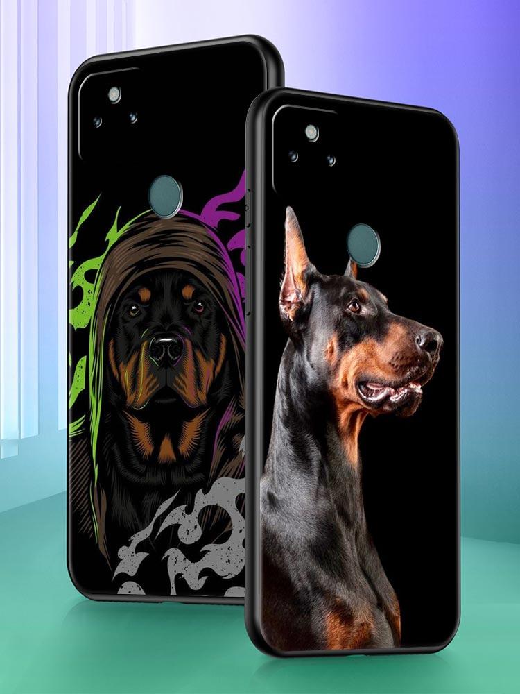 Doberman Dog Phone Case Cover for Google Pixel 10 9 8 7 6 9A 8A 7A 6A Pro Shockproof Soft TPU 9 Pro XL Shell Capas Fundas Coque