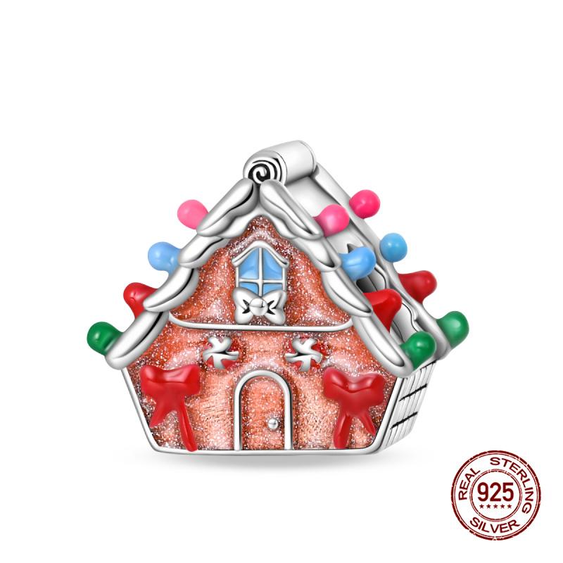 New In Fashion Copper Christmas Series Little Elk Charm Beads Fit 3Mm Original Bracelet Necklace For Women Diy Jewelry Gifts