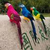 Multicolor Artificial Bird Model Foam Garden Decorative Bird Simulation Parrot  Garden Ornament