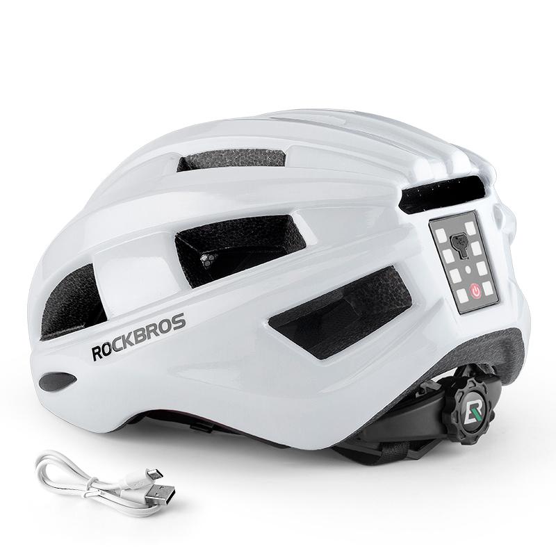 

ROCKBROS Bicycle Light Helmet Men Women MTB Road Rear Light Warning Cycling Helmet EPS PC Intergrally-molded Safety Bike Helmet 55-60cm
