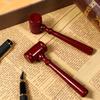 Vaguelly 6pcs Judge Gavel Prop Hammer Accessories for Judge Costumes Auction Parties and Courtroom Role Play Present for Law Students and