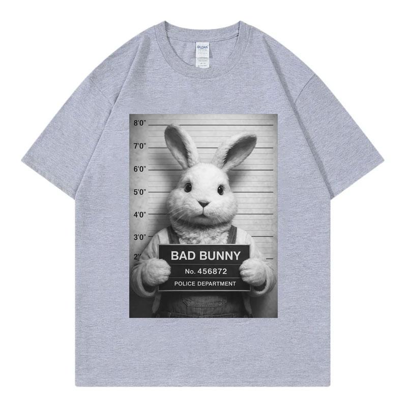 Rapper Bad Bunny Fuuny Meme Graphic T Shirts Men Women Fashion Vintage Short Sleeve Tshirt Summer Casual Loose Cotton Tshirts
