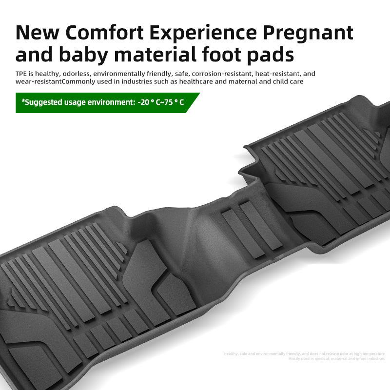 Custom-Fit TPE Floor Mats: Waterproof & Dirt-Resistant for 2017-2024 Mazda CX-5 KF Series