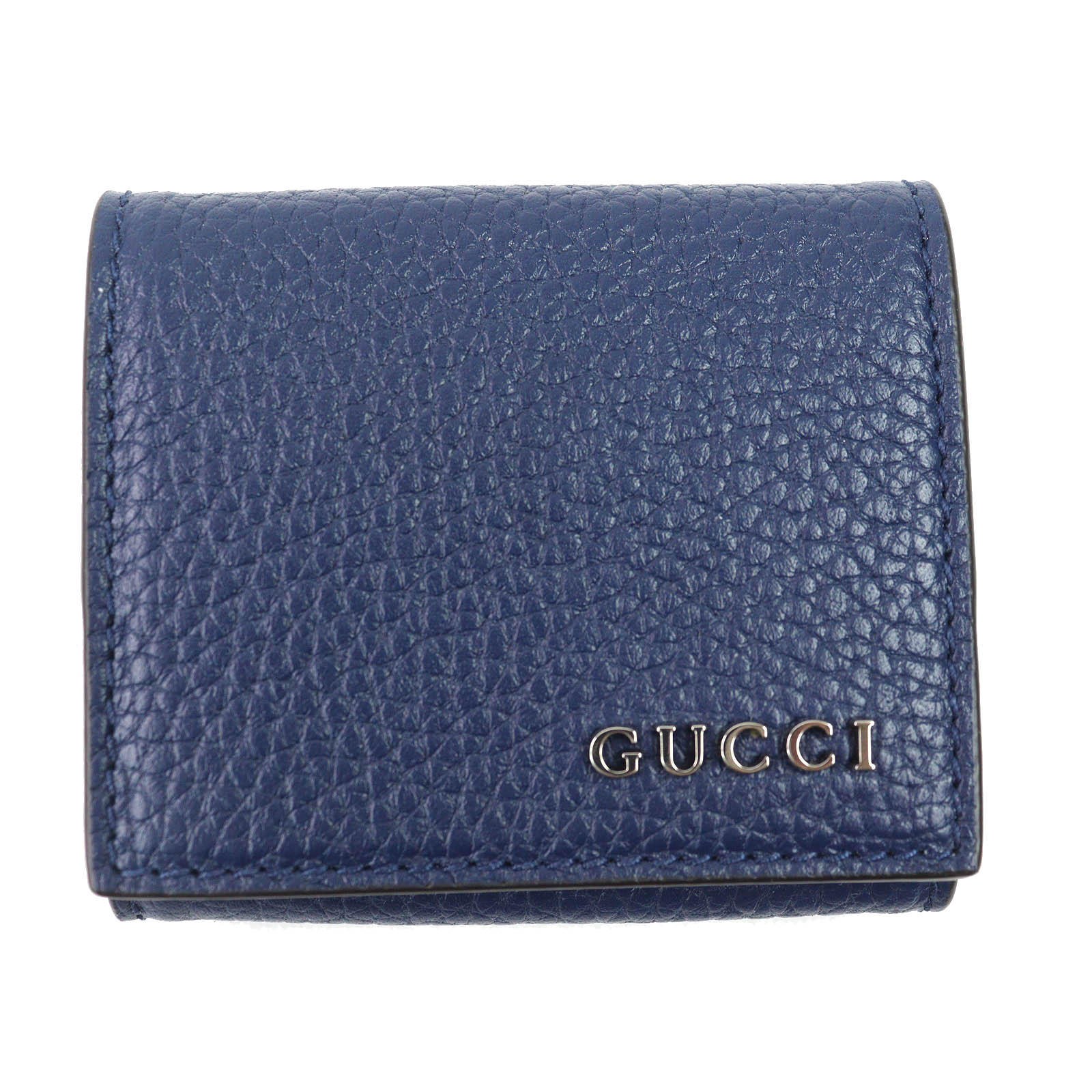 

Pristine GUCCI Coin case Compact Wallet Current Product Blue Agat leather mens Used
