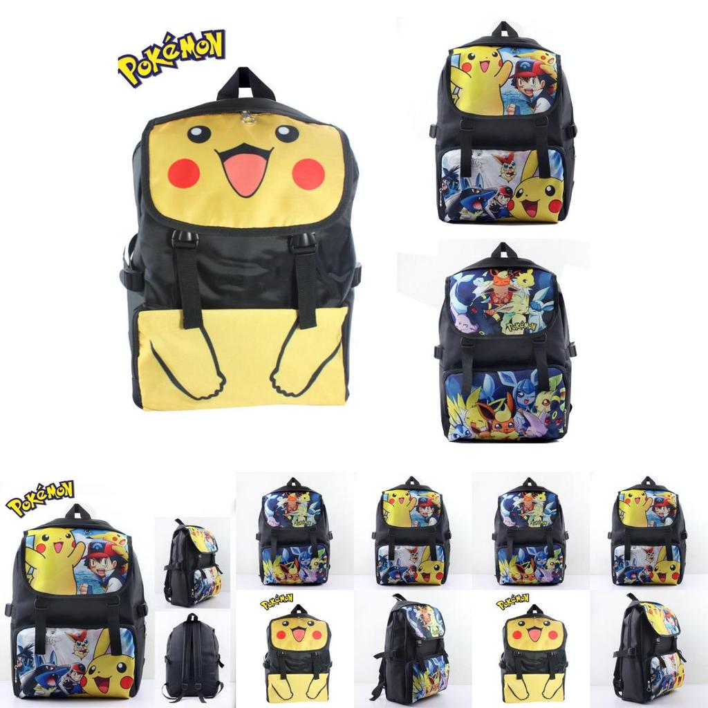 Pokmon Kids School Backpack With Oxford Fabric For Elementary Students