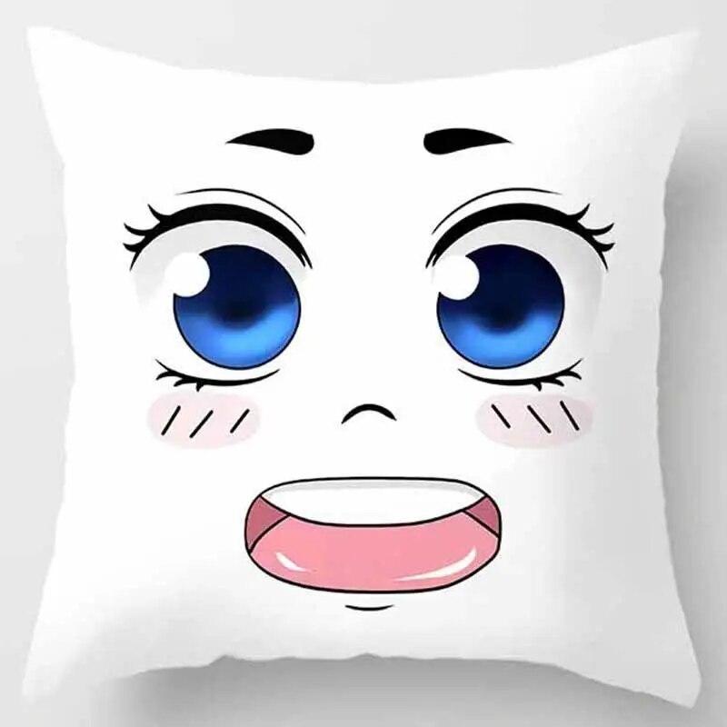 Cute Monster Throw Pillowcase  Home  Pillow Gift Children Boys Girls Room Bed Sofa