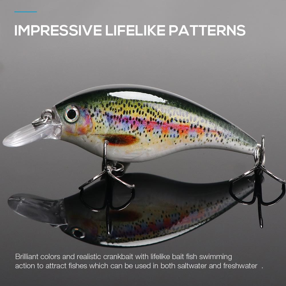 5pcs Bionic Crankbaits Fishing Pike Wobblers Sets 6cm 10g Floating Minnow Fishing Lures Kit Artificial Bait For Bass