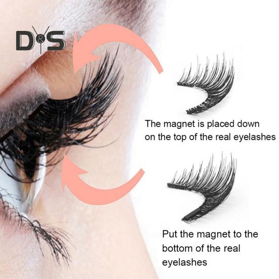 1 комплект магнитных накладных ресниц с аппликатором для ресниц — фото 5