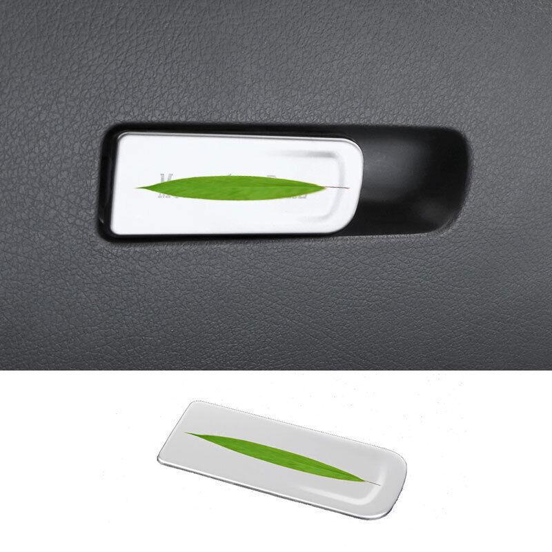 For Benz GLC X254 -2024 Silver Steel Co-Pilot Storage Box Handle Cover Trim