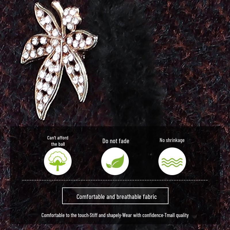 Grandma Mink Velvet Coat for Women 60-70 - Elderly Autumn Woolen Coat