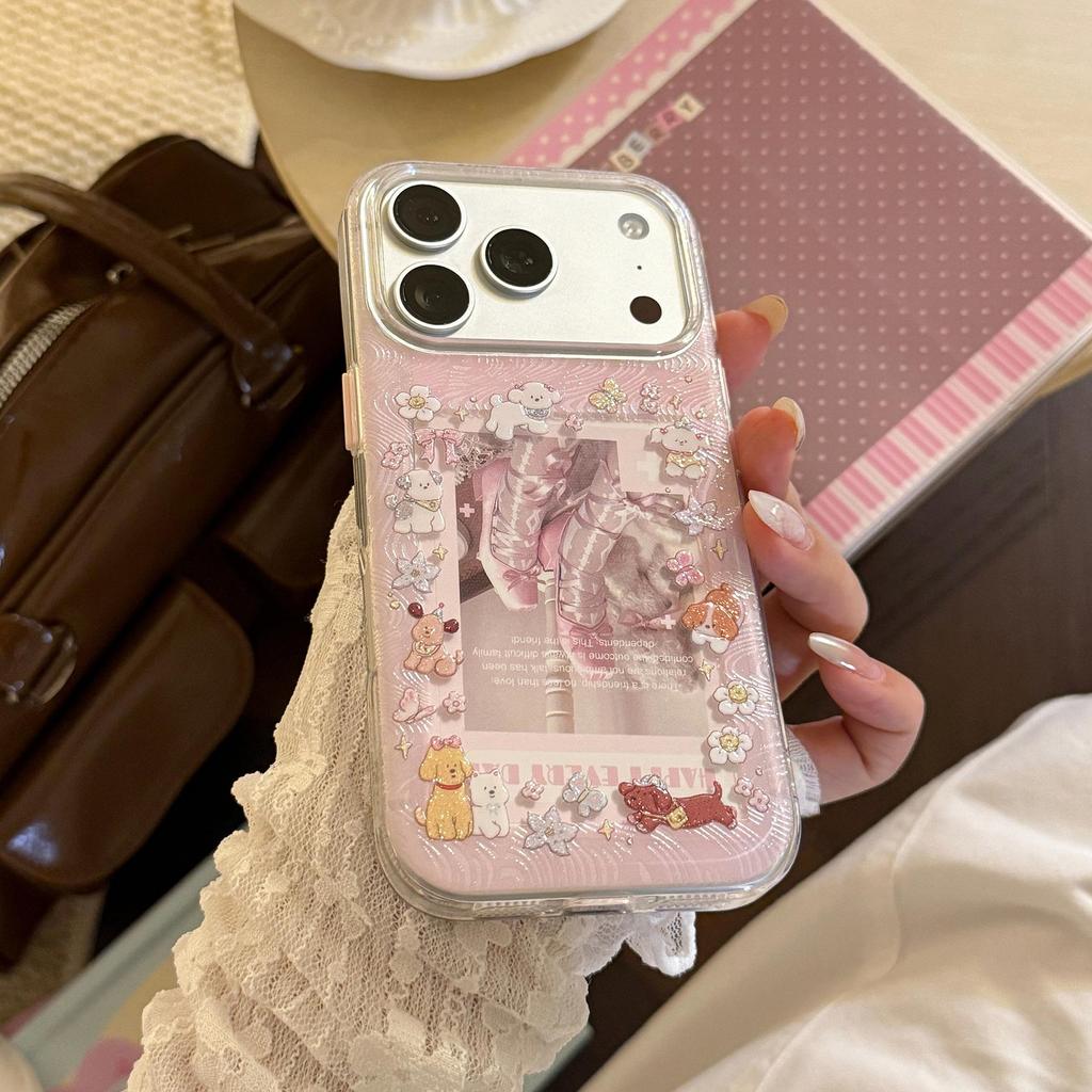 Cute Puppy Phone Case for iPhone 16, iPhone 17, and iPhone 17 Pro Max