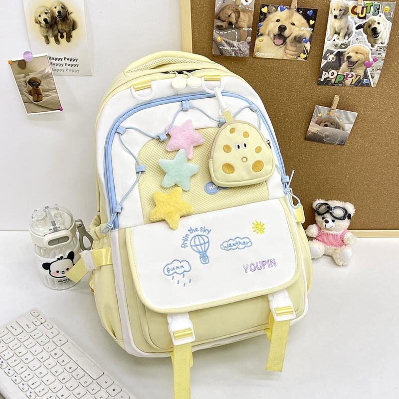 Backpack Cartoon Pattern Student Large Capacity Schoolbag Outdoor Bag Travel