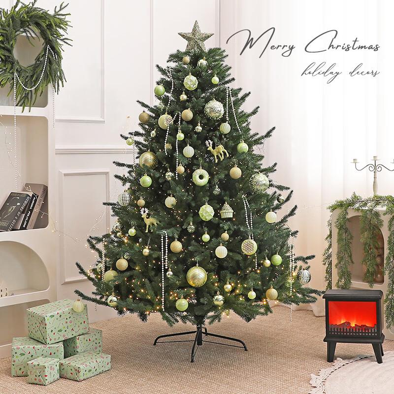 

Предварительно украшенная автоматическая искусственная рождественская елка 240 см с полным набором декораций