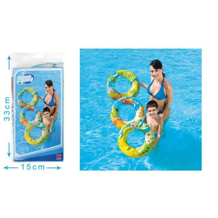 1 Bouée décor design 56 cm ( motifs assortis) -3/8 ans Multicolore