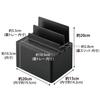 Yamazaki Jitsugyo Charging Station Black W20 X D15 X H20cm Tower Charging Storage Case Cable Box Bulk Storage 2195 Approx.