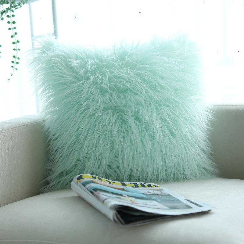 

Plush Cushion Ins Style Modern Simple Sofa Cushion European Style Pillow Case 45*45cm