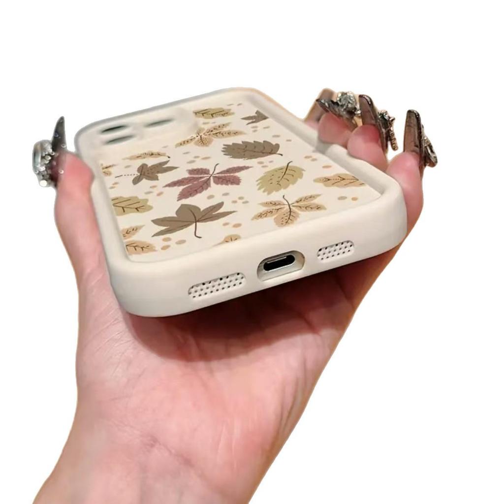 Etui na telefon INS Liść Klonowy dla iPhone 17Pro Max/16/15/14/13Pro (Europa)