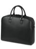Mura Men's Genuine Leather Shrink-Resistant Briefcase, Large Capacity, A4 Size (Black)