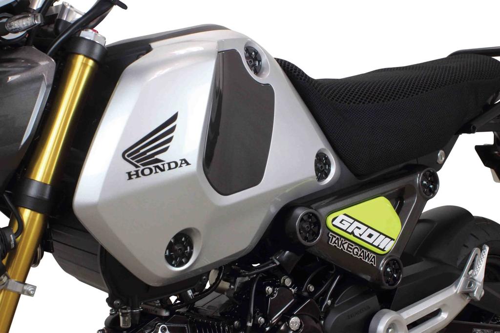 SP TAKEGAWA Machined Aluminum Side Color Black 6 Pieces GROM GROM (JC92)/MSX 09-11-0260