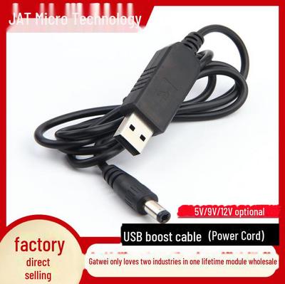 Kabel USB Boost 5 V do 12 V DC z interfejsem 5,5 x 2,1 mm do powerbanku