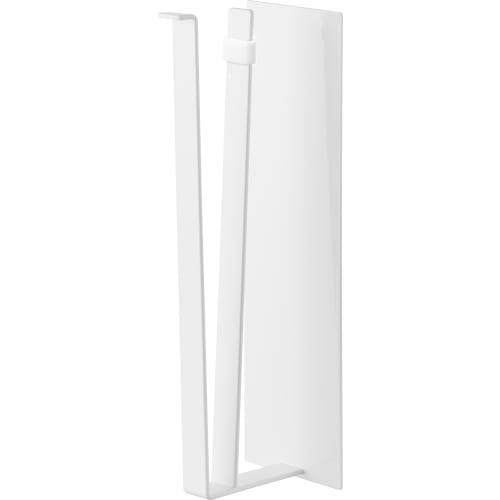 Yamazaki Tower One-Handed Cut Magnetic Kitchen Paper Holder, Vertical Type, Large, White, W8 x D11.3 x H29cm, Fits Large Paper Sizes, One-Hand Cut, Mo