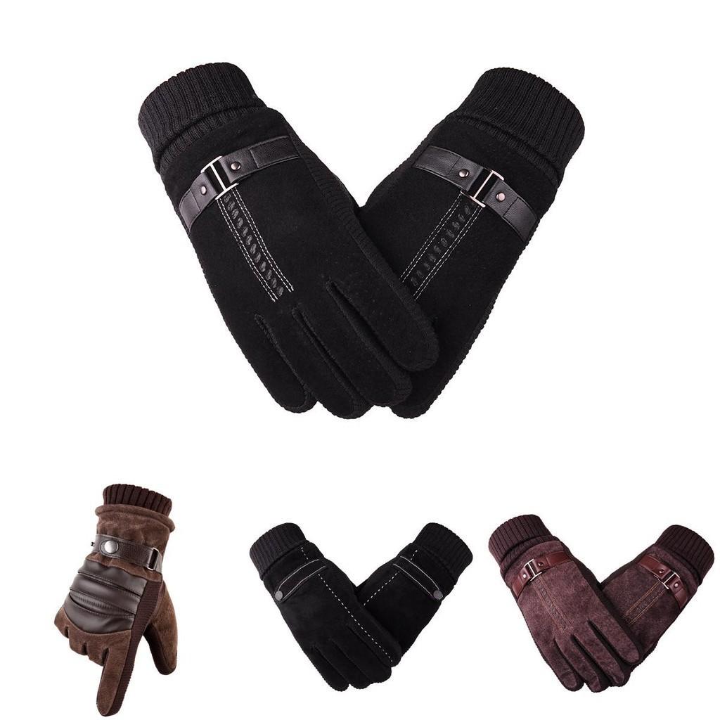Fashion Men's Premium Winter Warm Touch Screen Driving Gloves For Outdoor Sports