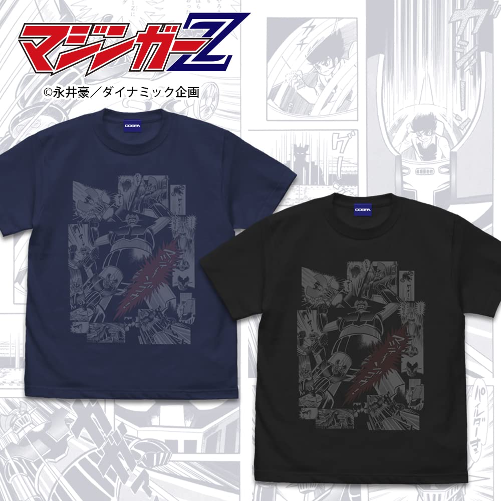 COSPA Mazinger Z (Original) Mazinger Z [Mazinger Go] T-Shirt Indigo Large