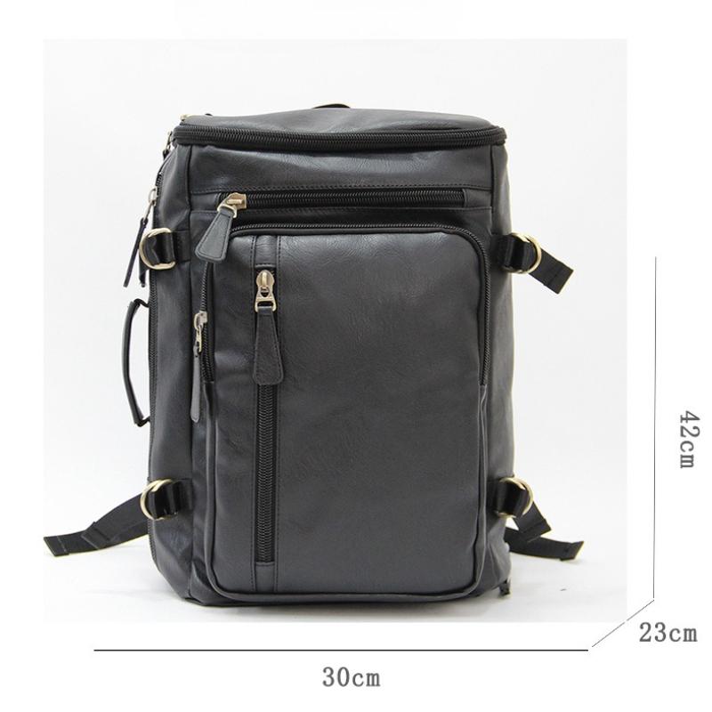 Fahion Backpack Men Outdoor Mountaineering Backpack Large Capacity 14 Inch Laptop Bag Multi-function Handbags Travel Luggage Bag чёрный