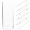 6Pcs Clear Glass Vase Set Cylinder Vases for Centerpieces Floating Holders Tall Glass Holder for Living Room