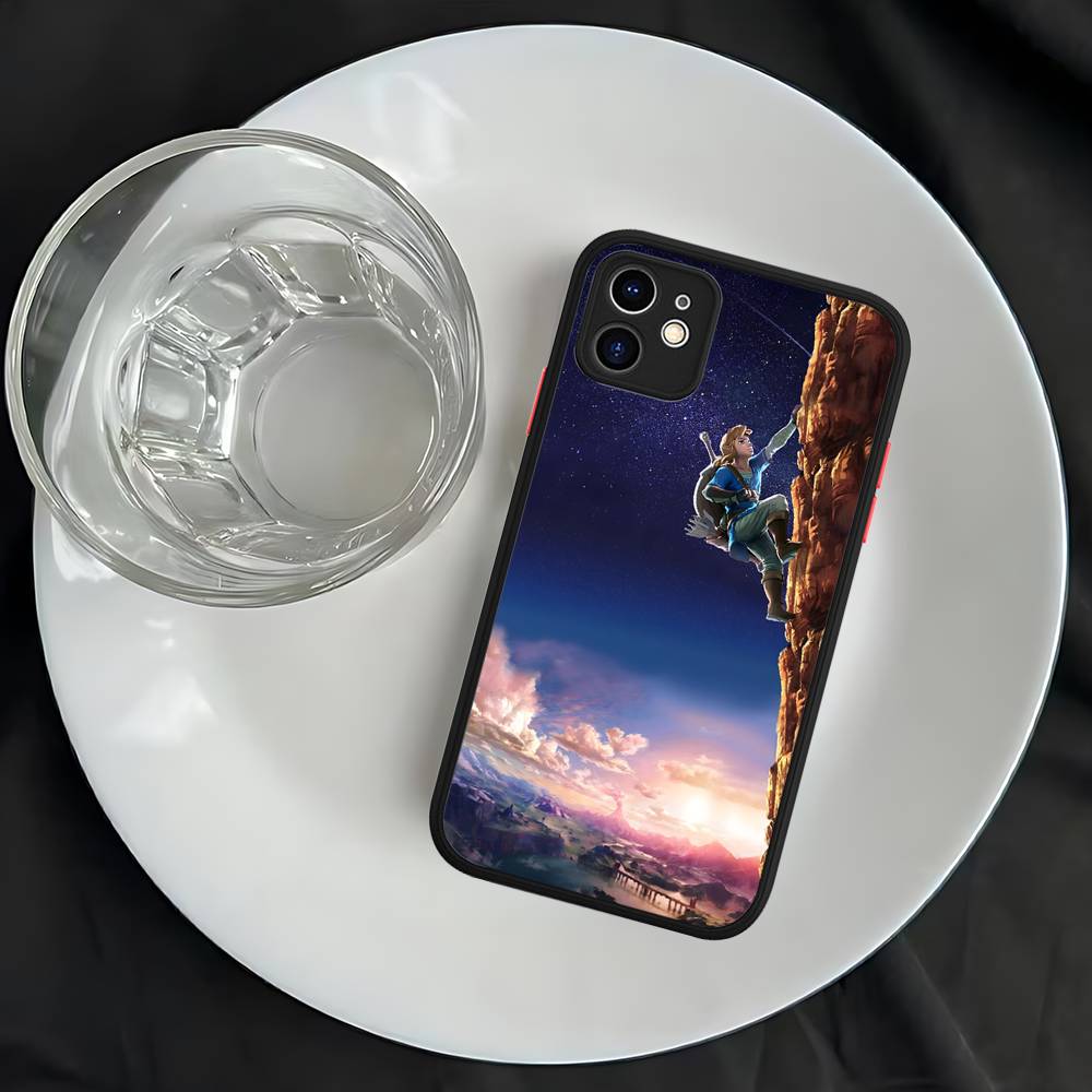 Hot Game The Legend Of Zeldas Silicone Matte Phone Case For Iphone 13 14 15 16 Pro Max 11 12 X Xs Max Soft Cover