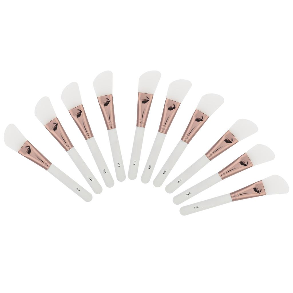 10pcs Silicone Facial Mask Brush Soft DIY Mud Mask Mixing Stirring Brush (Knife Shape)