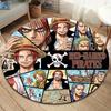 One Piece Poster Round Area Rug Carpet Rug For Living Room Bedroom Sofa Playroom Decor Nonslip Floor Mat