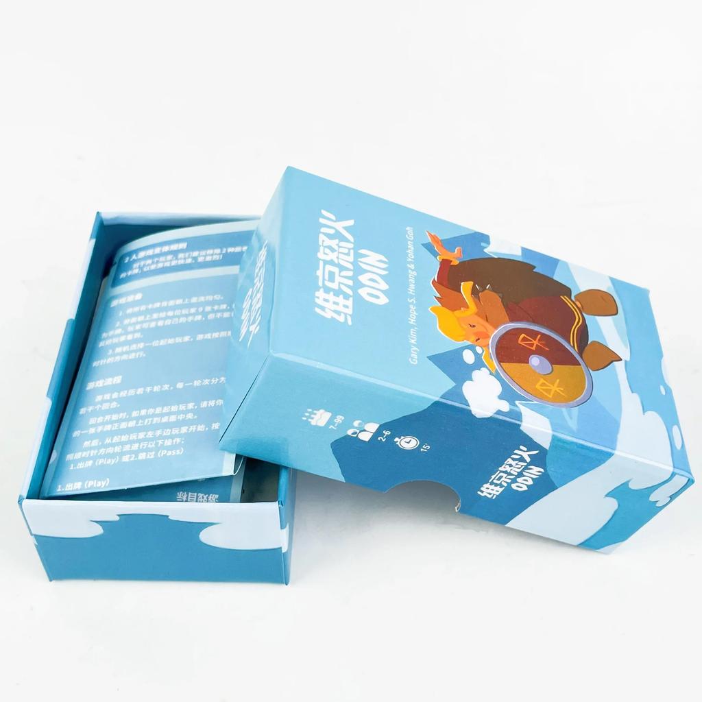 ODIN Kart Oyunu Aile Parti Gecesi Masa Oyunu Basitleştirilmiş Çince Kendin Yap Baskısı 2-6 Oyuncu İçin 15 Dakika