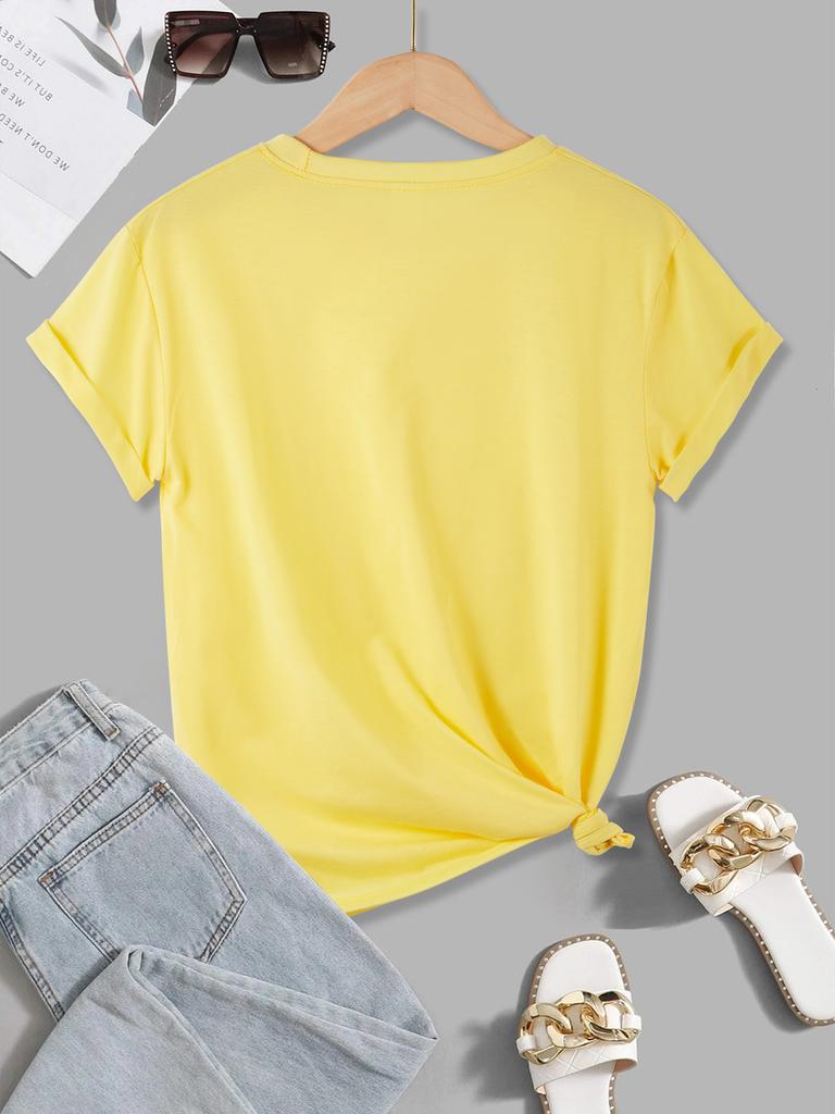 Frog Under Mushroom Printing TShirt Womens Basics Loose T Shirts ONeck Soft Short Sleeve Tops Summer Comfortable Woman Clothes
