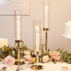 European Style Electroplated Glass Candlestick for Weddings, Birthdays, and Parties