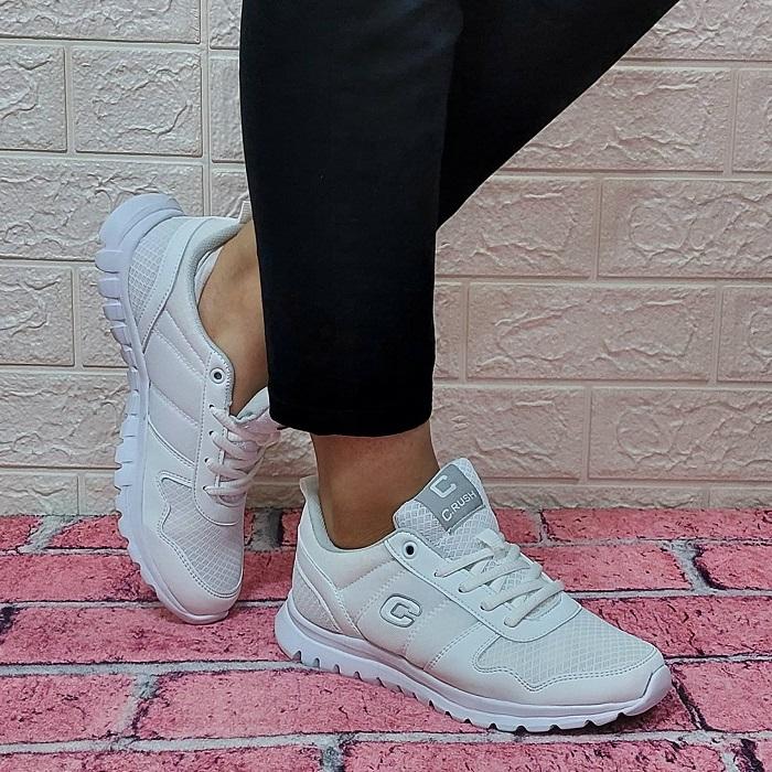 Crush 602-652 White Fuspet Orthopedic Lightweight Sneakers