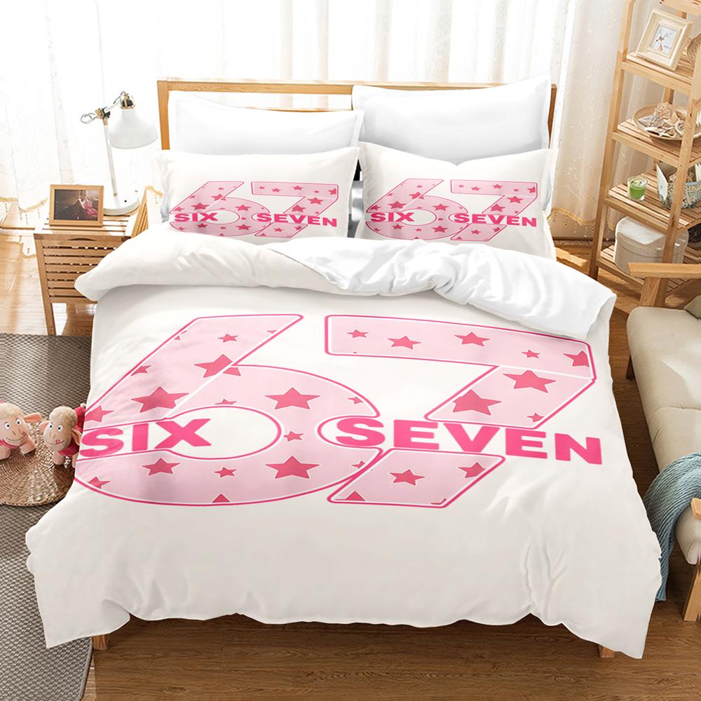 67 POP-Kultur 3D-Druck Bettwäscheset Moderner Stil Weiches Bettbezug-Set King Queen Twin Größe Geburtstagsgeschenk für Schlafzimmerdekoration