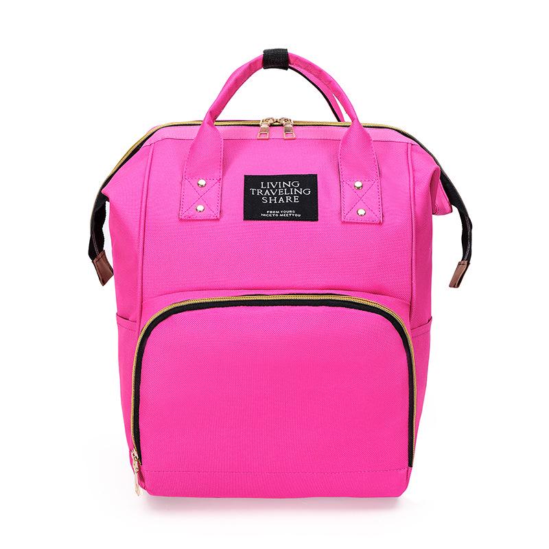 Women's Fashion Mommy Bag Double Shoulder Bag Handheld Mother Baby Bag Nylon Backpack Multi Functional Diaper Bag Urban Fashion Trend Mom Bag