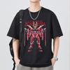 Japanese Anime Mobile Suit RX Gundam Summer Short Sleeve Cotton Print Tshirts Unisex Women Harajuku Yk Streetwear Tee Tops