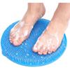Shower Foot and Back Scrubber, New Silicone Mat with Hanging Hole Suction Cups Body Cleansing Shower Foot Scrubber Back Massager Pad for Men Women
