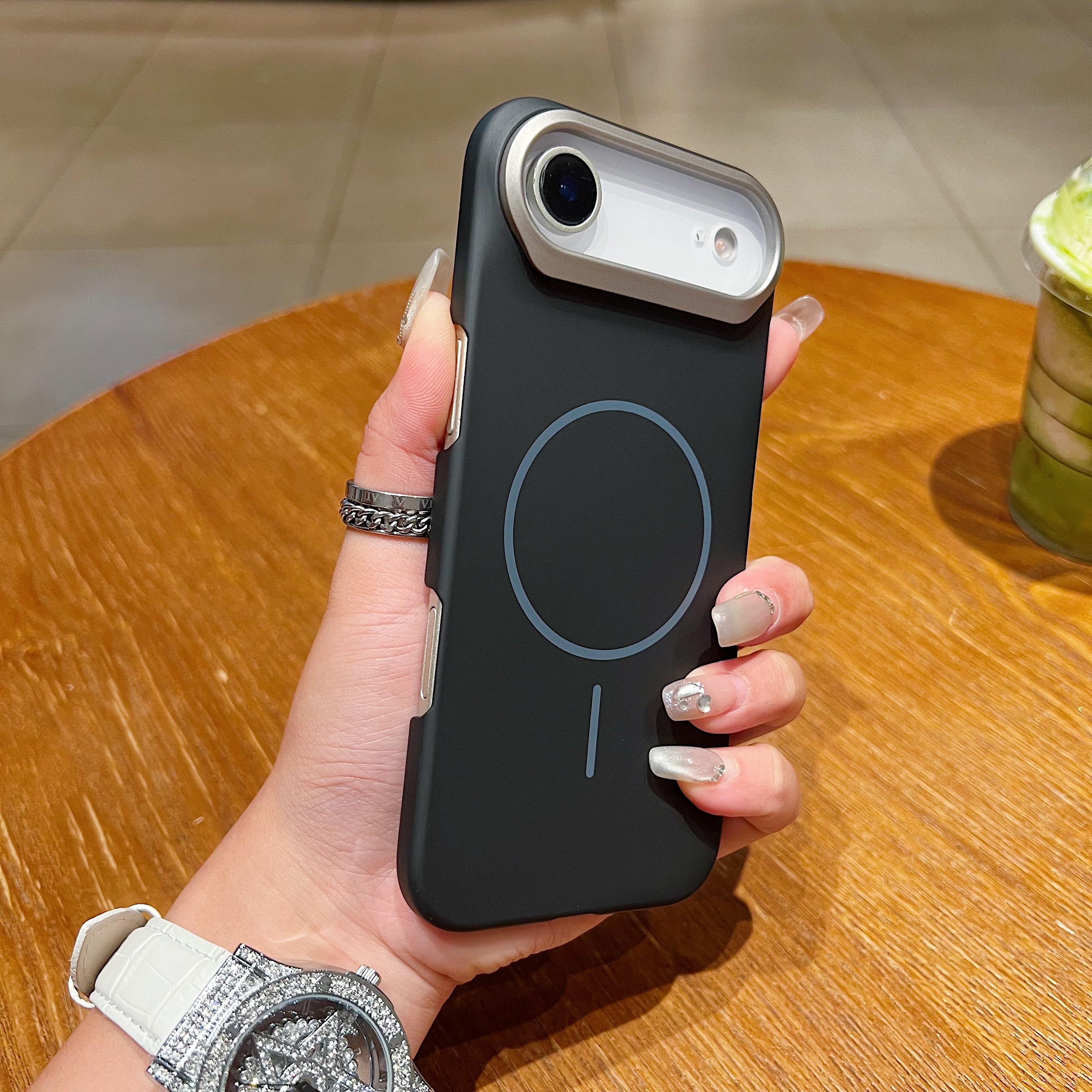 

Matte Solid PC For Magsafe Magnetic Phone Case For iPhone 17 Air 16 15 14 13 12 11 Plus Pro Max Silicone Frame Shockproof Cover iPhone Air