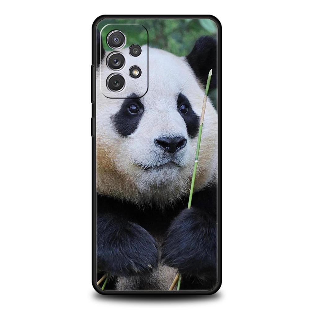 Phone Case For Samsung Galaxy A15 A13 A35 A55 A51 A71 A41 A31 A21S A03S A05 A17 A23 A25 A33 A53 A73 5G A07 4G Cover panda
