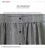 Spring Plaid Linen Dress: Women's Retro Long Sleeve Design Skirt