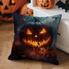 Halloween Horror Pumpkin Cushions Pillowcase Polyester Cushion Cover Throw Pillow Sofa Decoration Pillowcover Home Room Decor