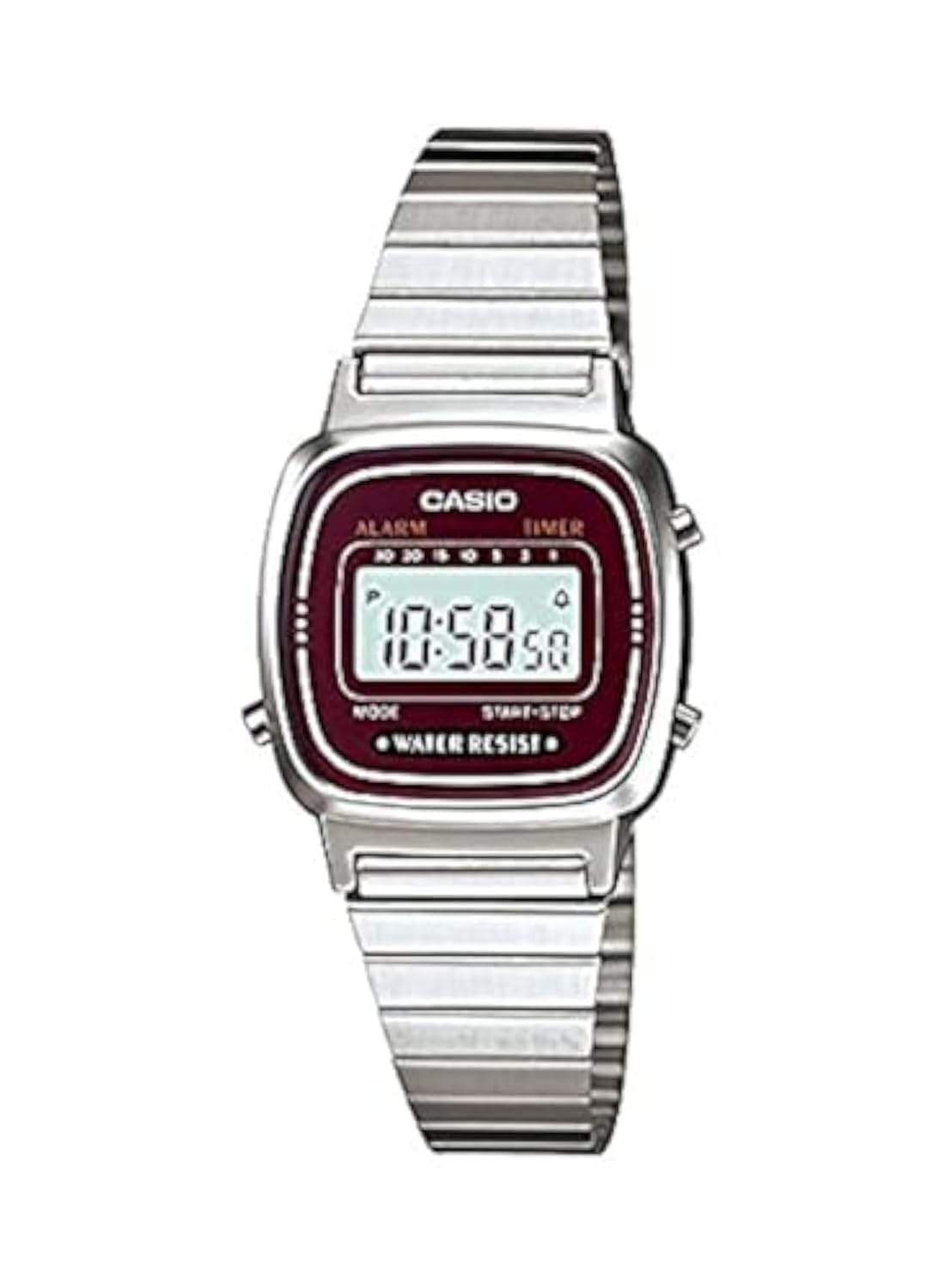 Casio CASIO Digital Watch Wine Women s LA670WA-4 Red/Silver (International Model) [Watch] [Watch]