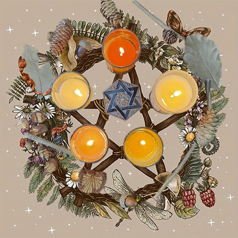 Star Pattern Tarot Card Tablecloth Altars Cloth Altars Cloth Divinations Card Table Cloth Tapestry Easy to Use