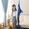 140cm Huge Simulation Bluefin Tuna Plush Toys Stuffed Soft Blue Marlin Makaira Mazara Plush Pillow Fish Toys